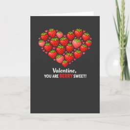Strawberry Berry Sweet Kids Valentines Day Kaart