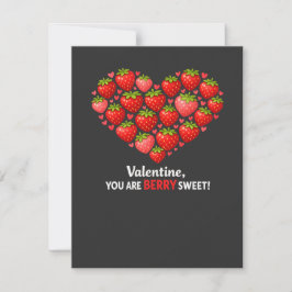 Strawberry Berry Sweet Kids Valentines Day Notitiekaartje