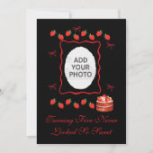Strawberry Birthday Invitation (Devant)