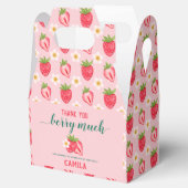 Strawberry Birthday Party Hartelijk dank voor Berr Bedankdoosjes (Geopend)