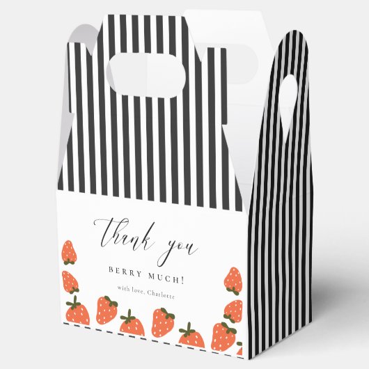Strawberry Birthday Theme Bedankt Bedankdoosjes (Geopend)