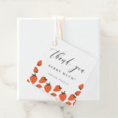 Strawberry Birthday Theme Bedankt Bedankjes Labels (In situ)