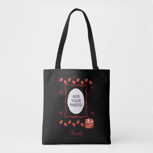 Strawberry Birthday Tote Bag Gift (Devant)
