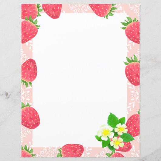 Strawberry Blank Peach Papier Papier (Voorkant)