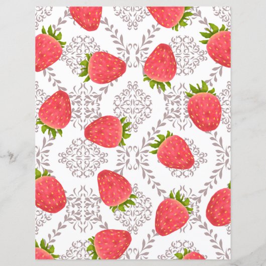 Strawberry Blank Wit Papier (Achterkant)