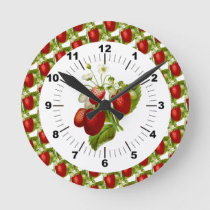 Strawberry Boerderij Decoratie Muur Ronde Klok