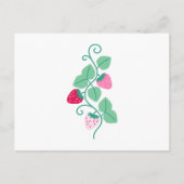 Strawberry Border Briefkaart (Voorkant)