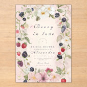 Strawberry Bow Bridal Shower Invitation (Recto)