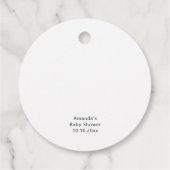 Strawberry Bow Pop het als ze poppen Bedankjes Labels (Achterkant)