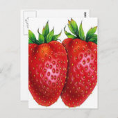 STRAWBERRY BRIEFKAART (Voorkant / Achterkant)