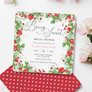 Strawberry Bruidsfeest Kaart