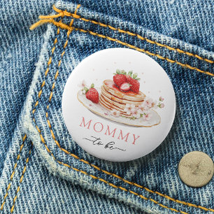 Strawberry Brunch Baby shower Mama Om Button Te Zi