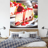 Strawberry Cheesecake Canvas Afdruk (Insitu (Slaapkamer))