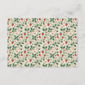 Strawberry Cottage Garden Baby Show Diapper Raffle Informatiekaartje (Achterkant)