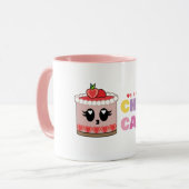 Strawberry cute cheesecake cup  mok (Voorkant links)