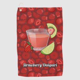 Strawberry Daiquiri Golf Towel Golfhanddoek
