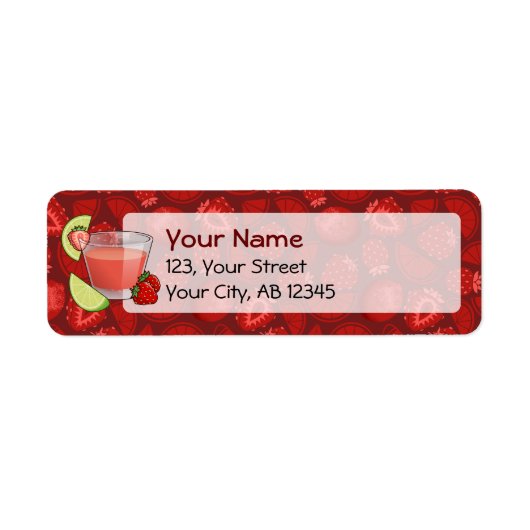 Strawberry Daiquiri Label (Voorkant)