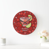 Strawberry Daiquiri Large Clock Grote Klok (Huis)
