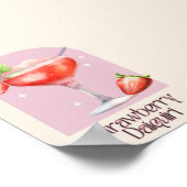 Strawberry Daiquiri | Poster du décor de bar (Coin)