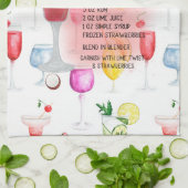 Strawberry Daiquiri Recipe Personalized Theedoek (Gevouwen)