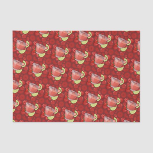 Strawberry Daiquiri Tissue Paper Tissuepapier (Voorkant)
