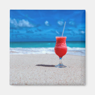 Strawberry Daiquiri Tropical Punch Caribbean Beach Magneet