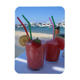 Strawberry Daiquiris bij Mykonos - fotomagneet Magneet