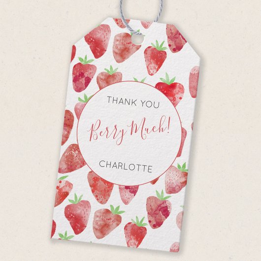 Strawberry Dank je Cadeaulabel