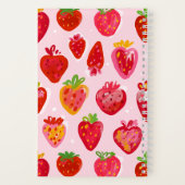 Strawberry Delight Pattern Notitieboek (Achterkant)