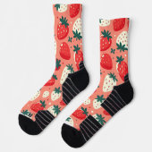 Strawberry Delight Pattern Sokken (Links)