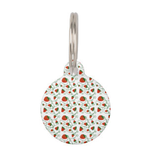 Strawberry Design Dog Label Huisdierpenning