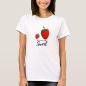 Strawberry Design Shirt, Screen Print T-Shirt (Voorkant)