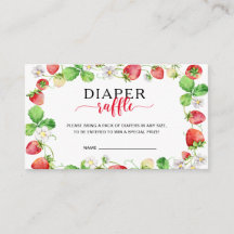 Strawberry Diaper Raffle