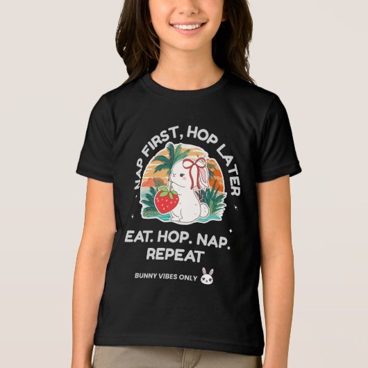 Strawberry Dream Bunny Tri-Blend Shirt (Voorkant)