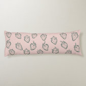 Strawberry dream, Sweet love, Sweet pink fruit Lichaamskussen (Achterkant)