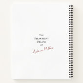 Strawberry Dreams Deluxe Spiral Notebook Notitieboek (Achterkant)