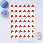 Strawberry en Flowers Flyer-Sjabloon Flyer (Enkel)