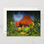 Strawberry fantasy house briefkaart (Voorkant / Achterkant)