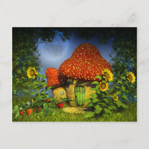 Strawberry fantasy house briefkaart