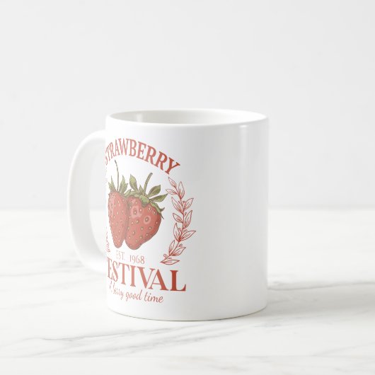 Strawberry Festival Koffiemok (Voorkant links)