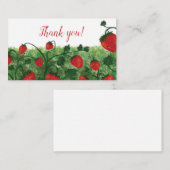 Strawberry Field Waterverf Dank u Informatiekaartje (Voorkant / Achterkant)