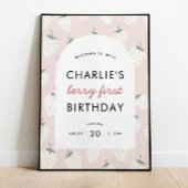 Strawberry Fields Berry First Birthday | Welkom Poster