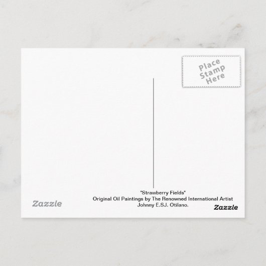 Strawberry Fields Briefkaart (Achterkant)