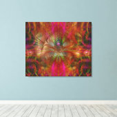Strawberry Fields Psychedelic Abstract Canvas Afdruk (Insitu (Houten vloer))