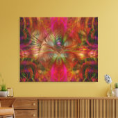 Strawberry Fields Psychedelic Abstract Canvas Afdruk (Insitu (Woonkamer))