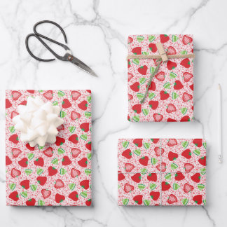 Strawberry Fizz wrapvellen papier Inpakpapier Vel