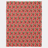 Strawberry Fleece Blanket Deken (Voorkant)