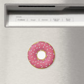 Strawberry Frosted Donut met Sprinkles Magneet (Insitu (Vaatwasser))