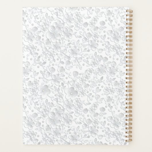 Strawberry gepersonaliseerde spiraal planner Notit (Achterkant)