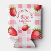 Strawberry Gingham Bachelorette Drink Crew Cooler (Achterkant)